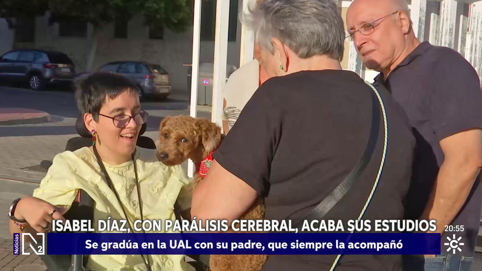 Isabel y su padre, José Luis, dos alumnos con mucho mérito