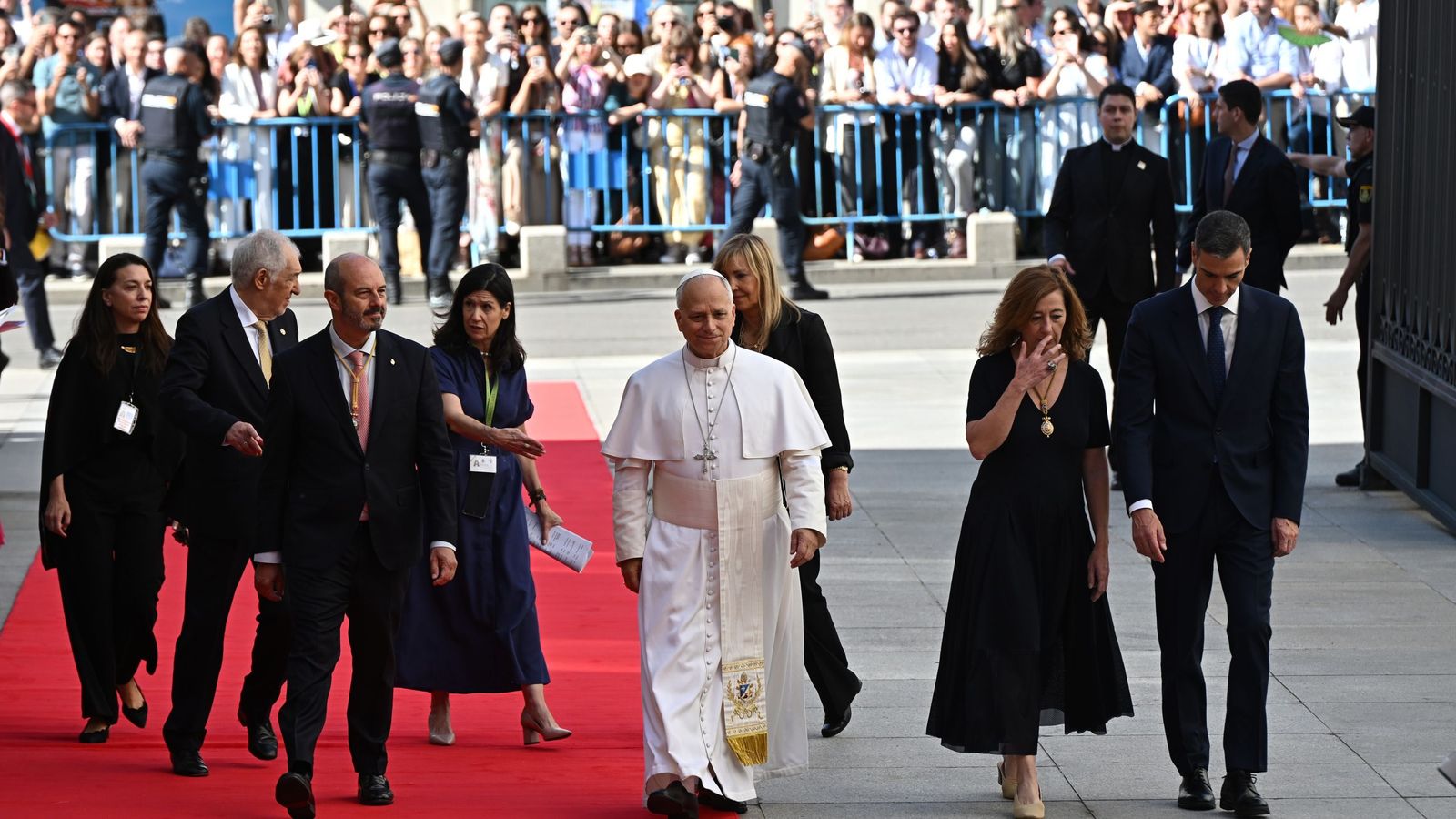 El papa llega al Congreso