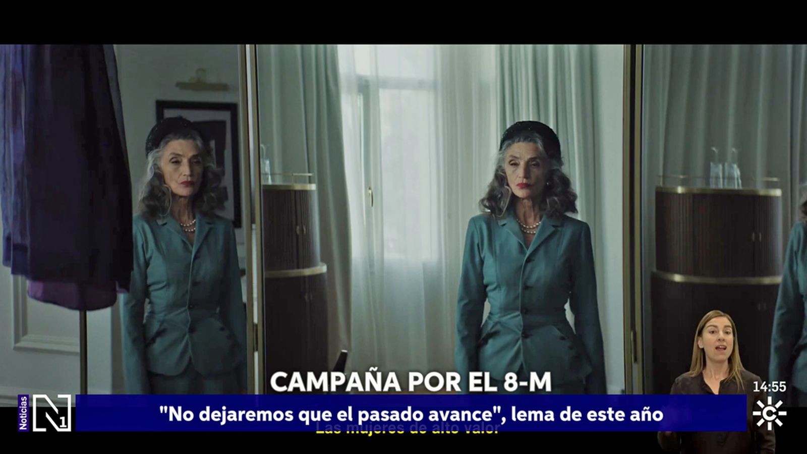 La actriz Ángela Molina protagoniza la campaña de Igualdad del 8M