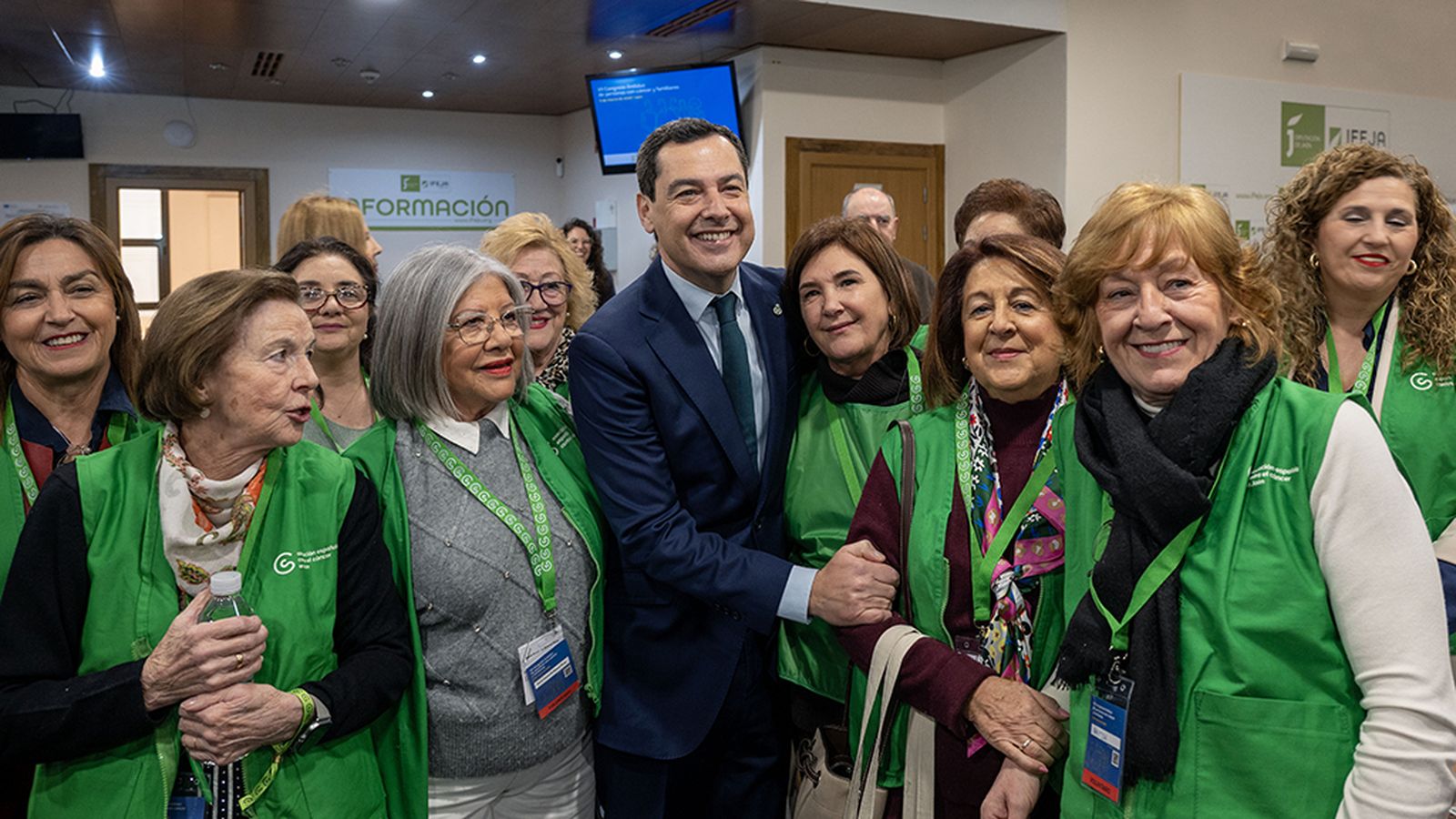 Moreno en el congreso del cáncer en Jaén