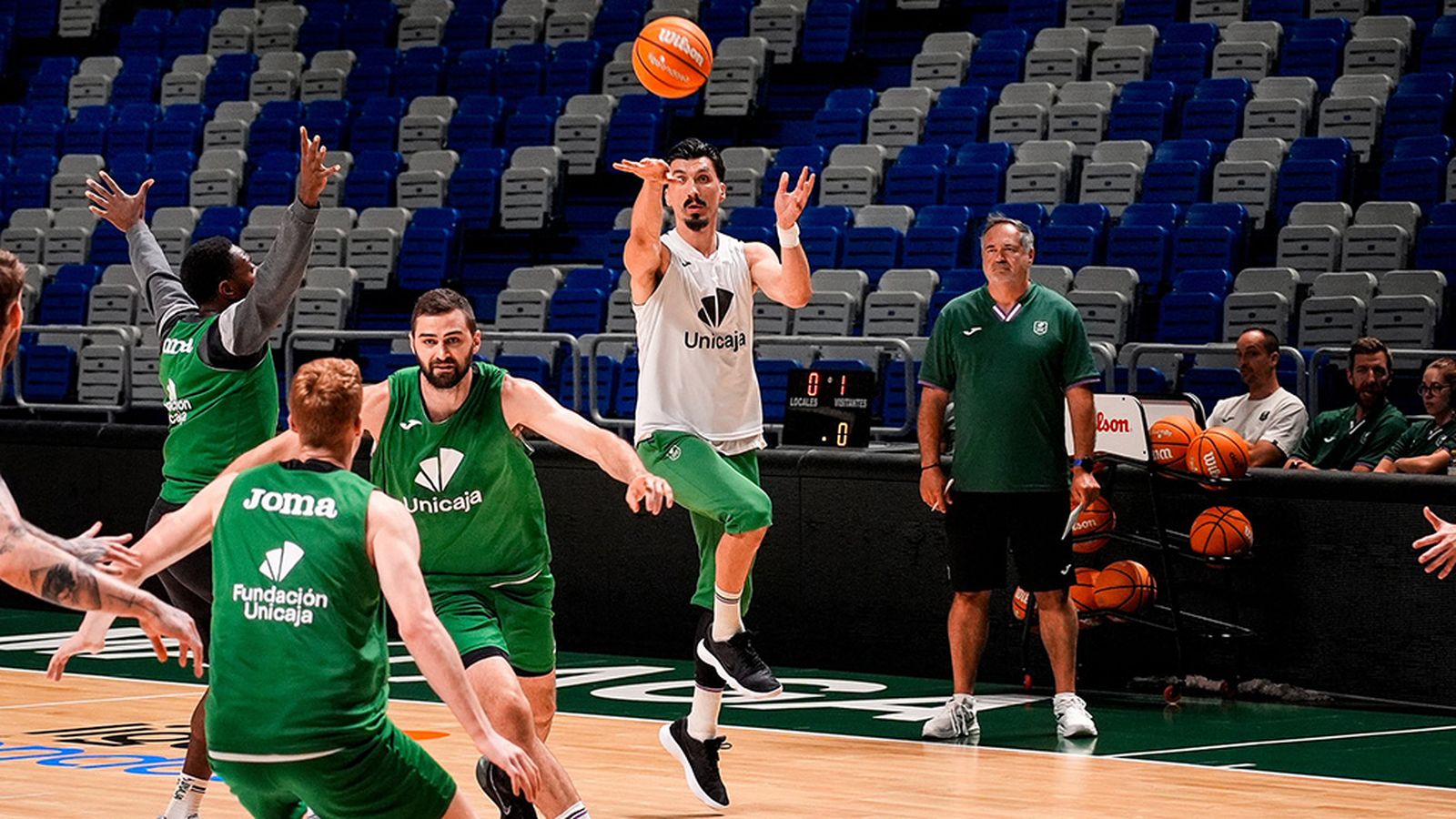 Entrenamiento de Unicaja