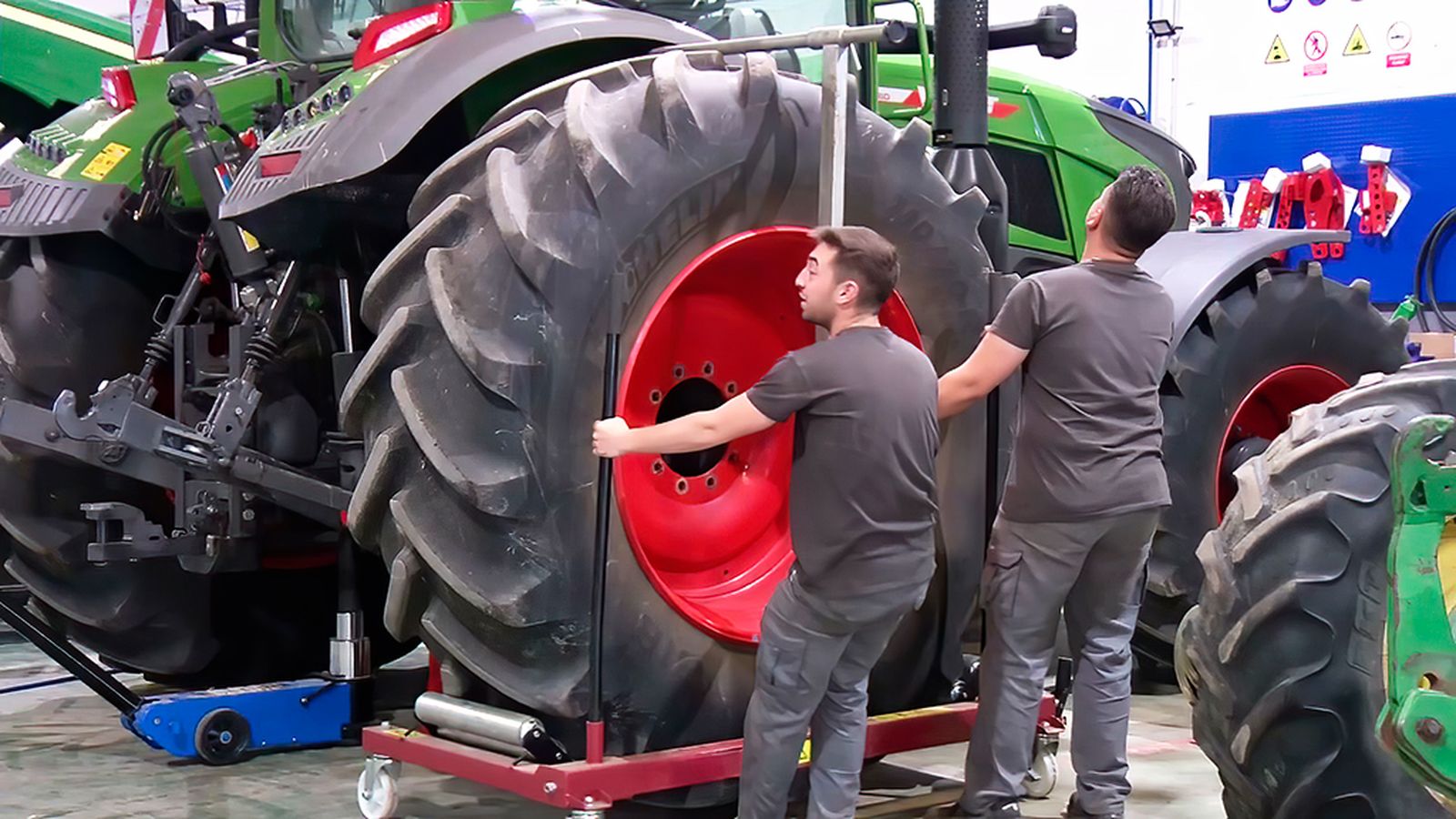 Maquinaria agrícola a punto