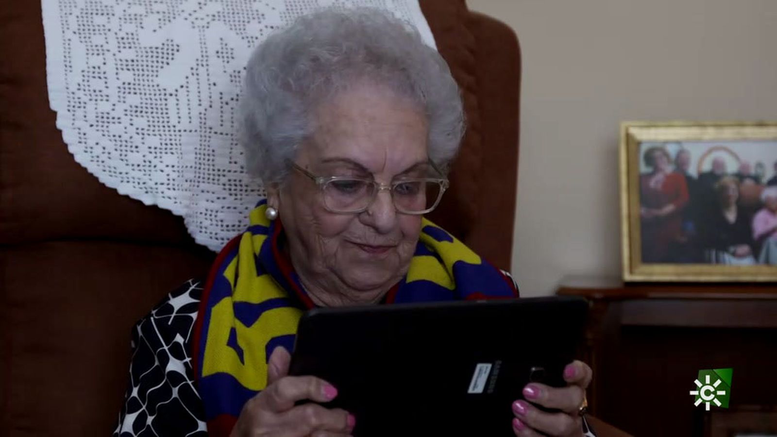 Maruja Peña, una forofa del FC Barcelona y de la tecnología