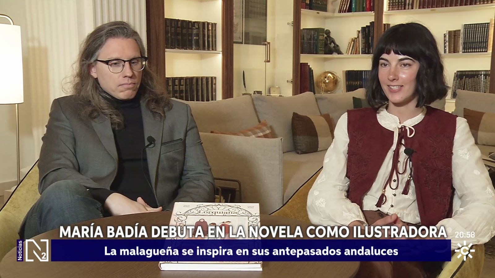 Salva Rubio y María Badía, autores de Lorquiana