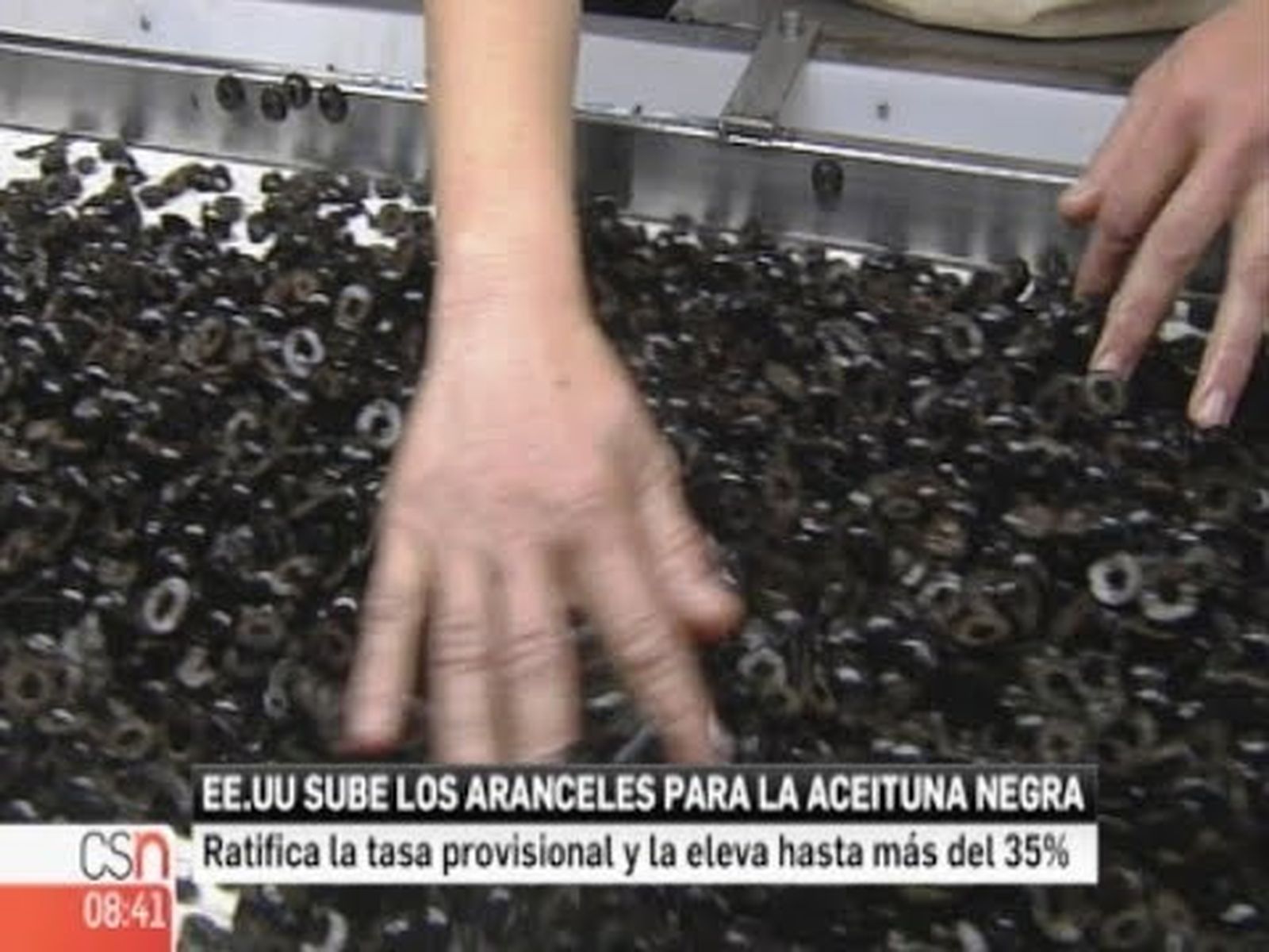 Aranceles a la aceituna negra española en EEUU