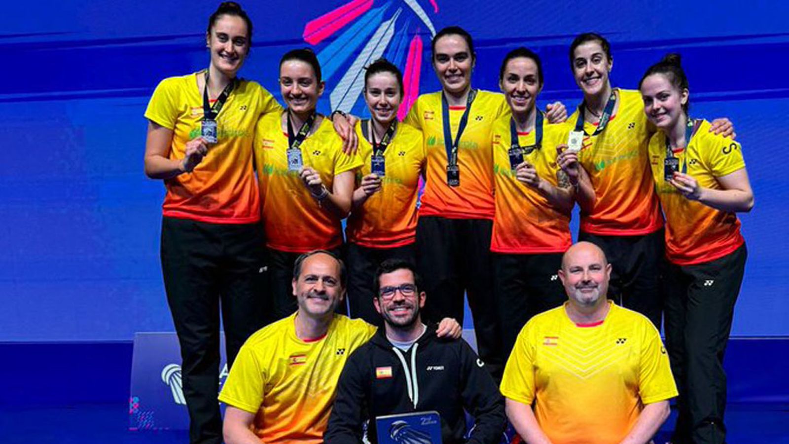 Carolina Marín plata en Europeos de badminton con España