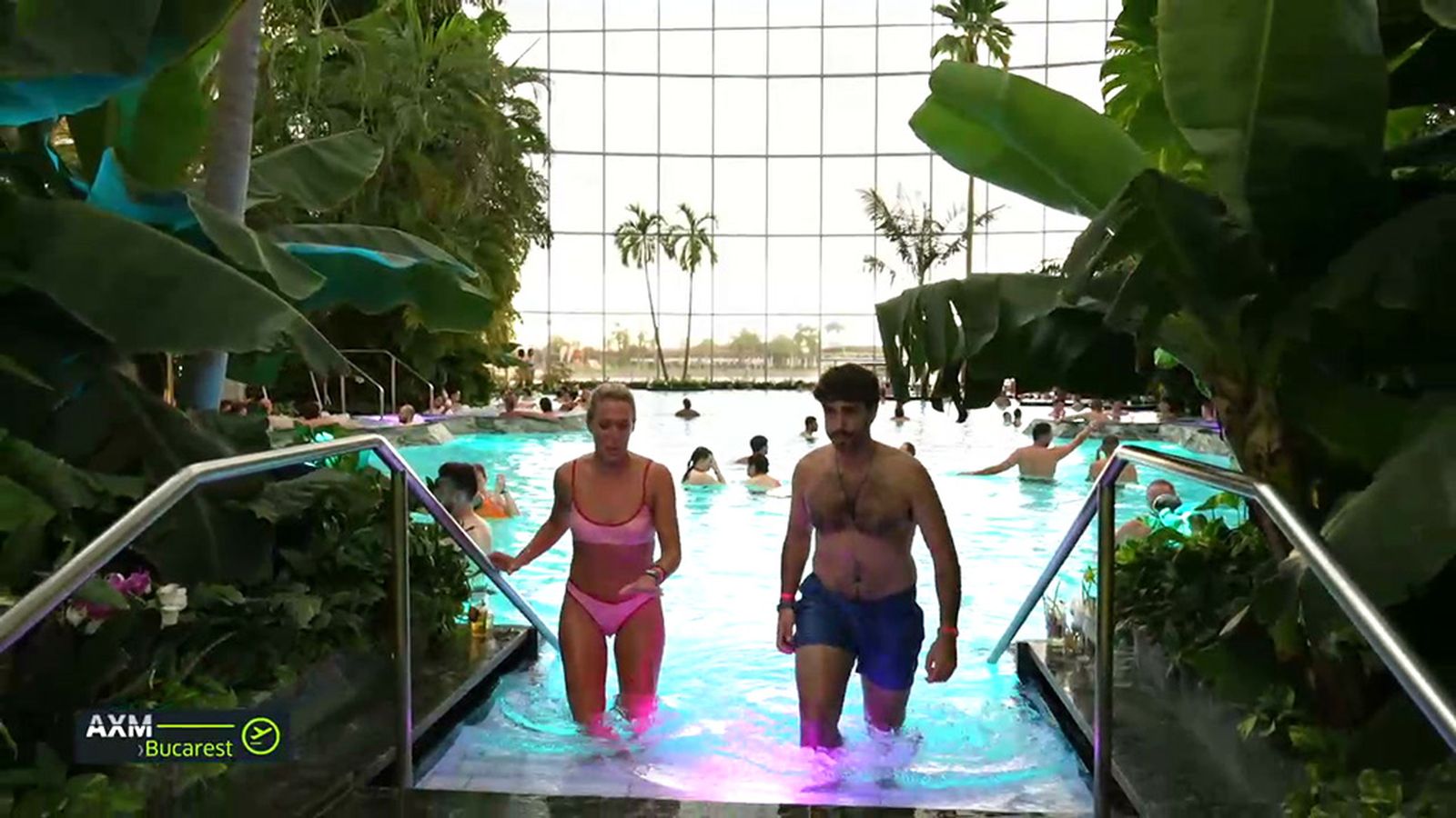 Un oasis tropical en la nieve el gigantesco spa de Bucarest acoge a 4000 personas