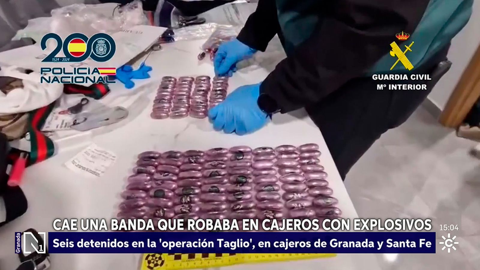 Desarticulada en Granada una banda que robaba cajeros con explosivos