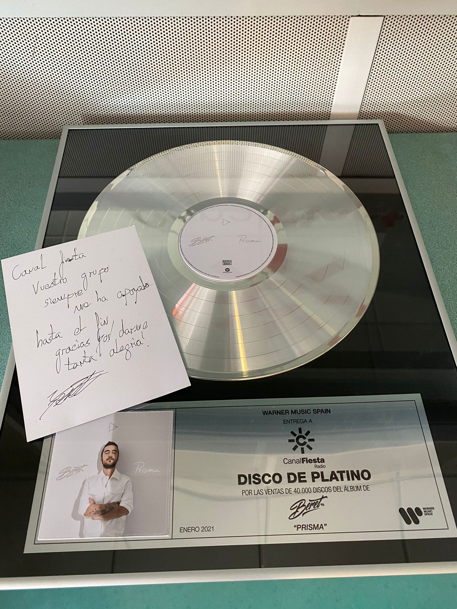 Disco platino Beret vertical
