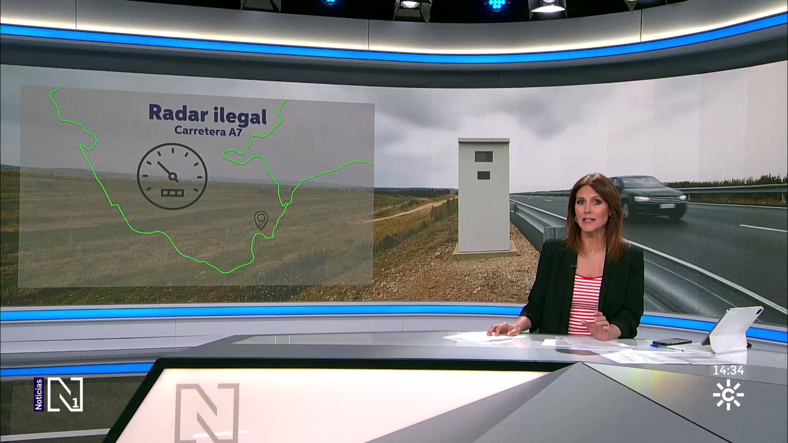 Radar ilegal en la A7