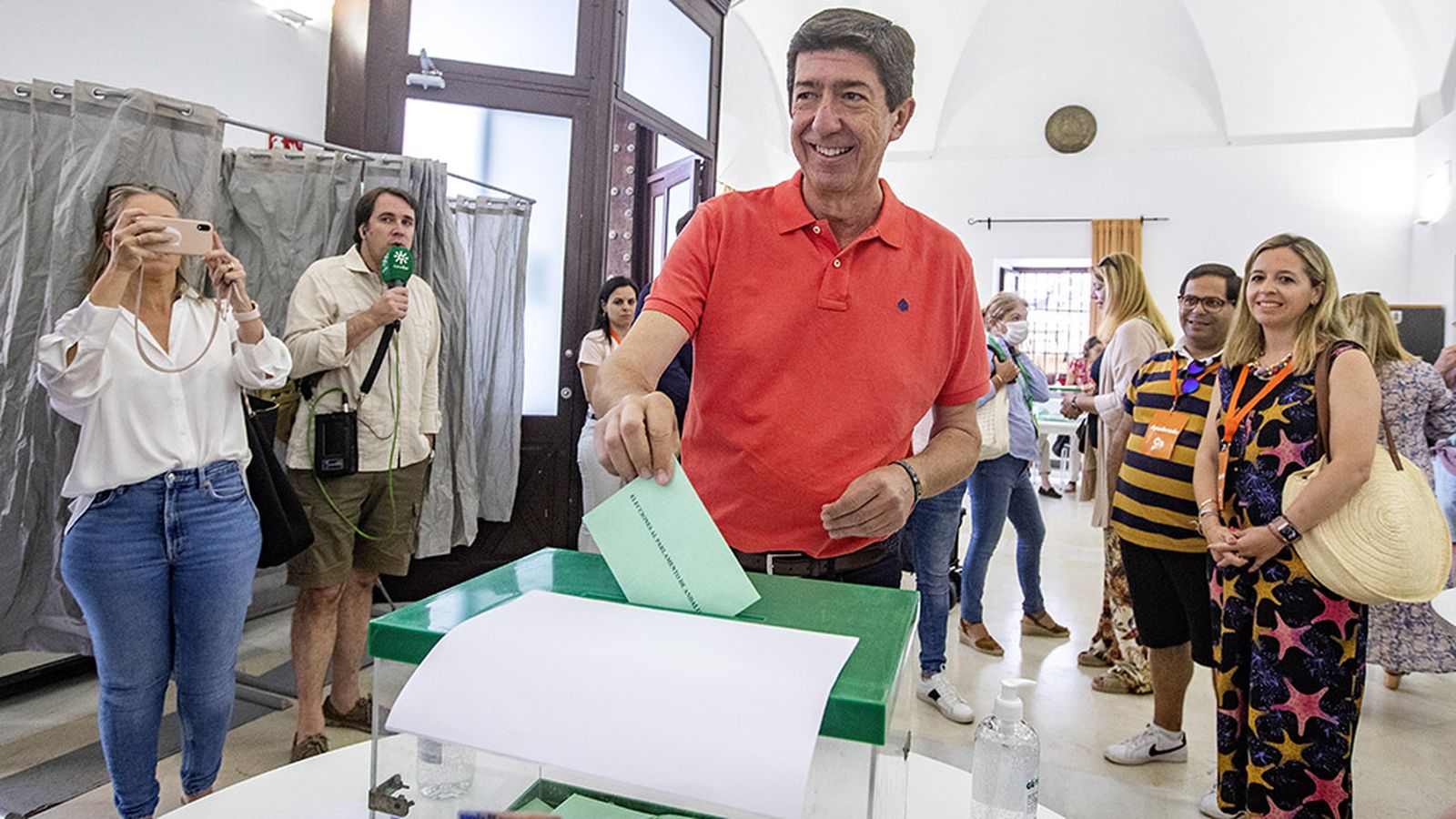 voto de Juan Marín en Sanlúcar de Barrameda