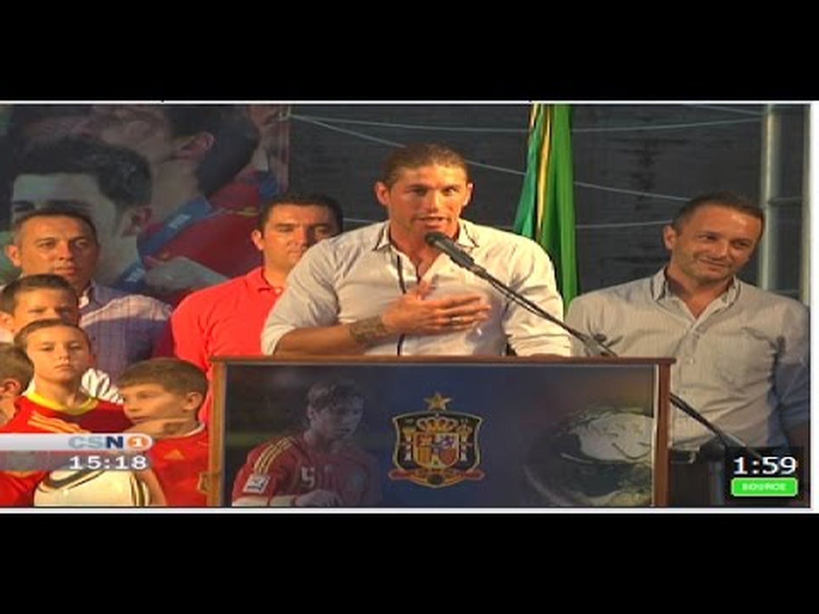 Sergio Ramos a Camas: "Vaya donde vaya os llevaré en volandas"