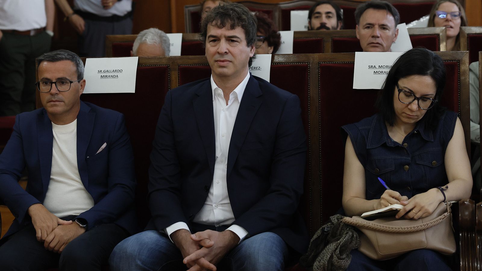 David Sánchez en el juzgado
