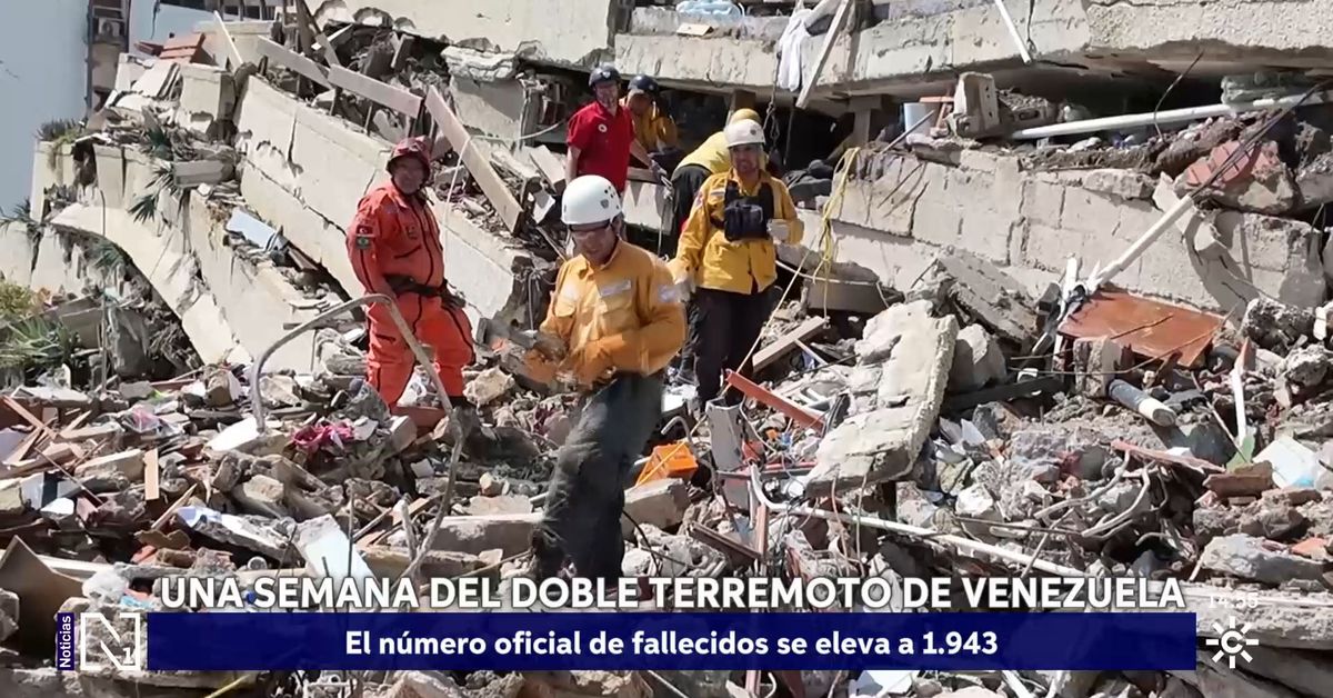 Venezuela Earthquake Death Toll Rises to 1943 as Rescue Hopes Fade