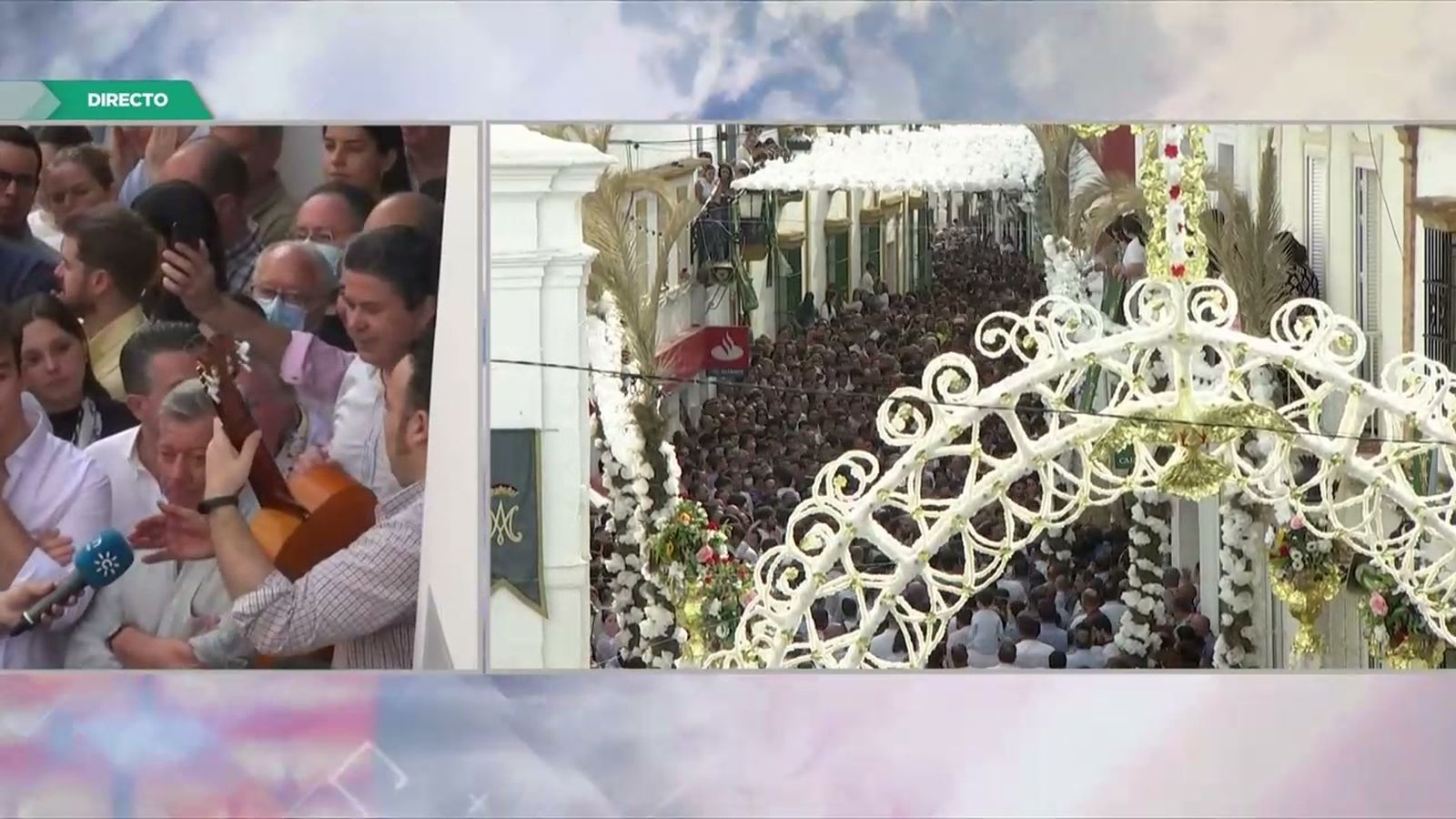 Requiebros se reencuentra con la Virgen del Rocío cantando Flores para los almonteños