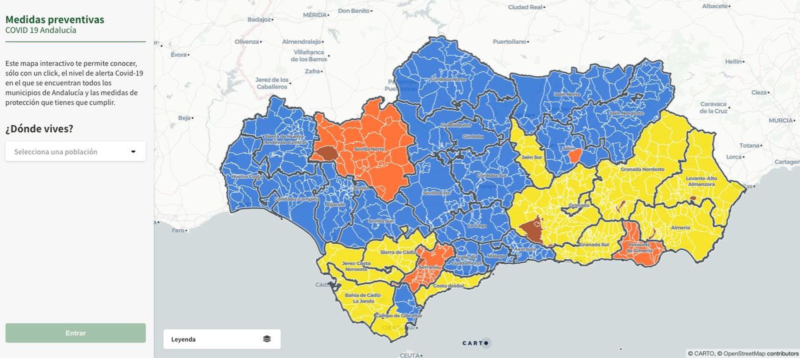 Mapa covid del viernes 5 de marzo
