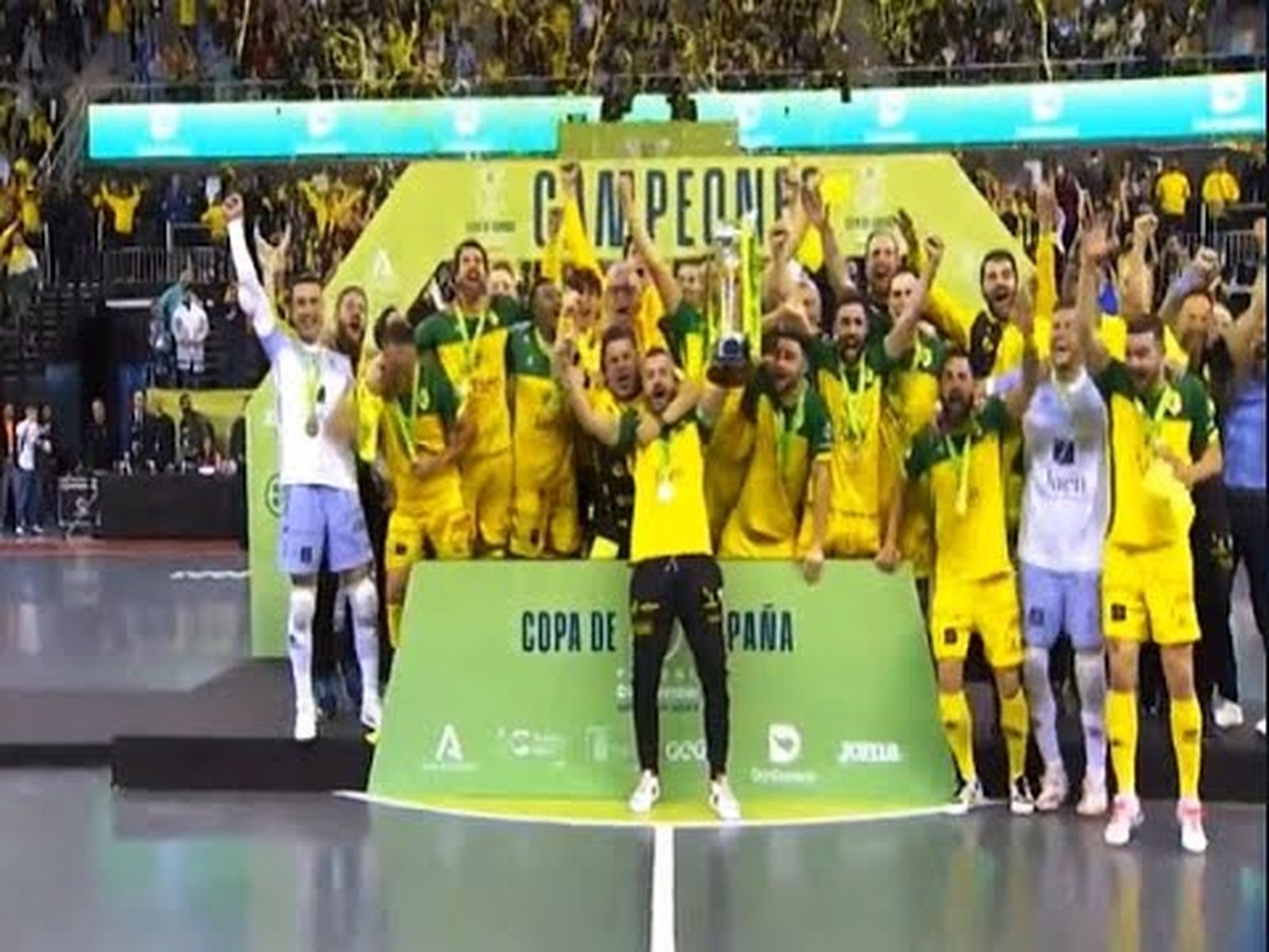 El Jaén, Paraíso interior, se proclama Campeón de la  Copa de España de Fútbol Sala  2022 2023