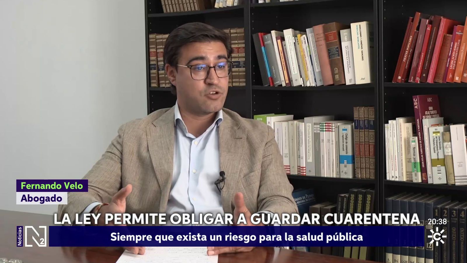 Abogado Fernando Velo sobre obligatoriedad de la cuarentena