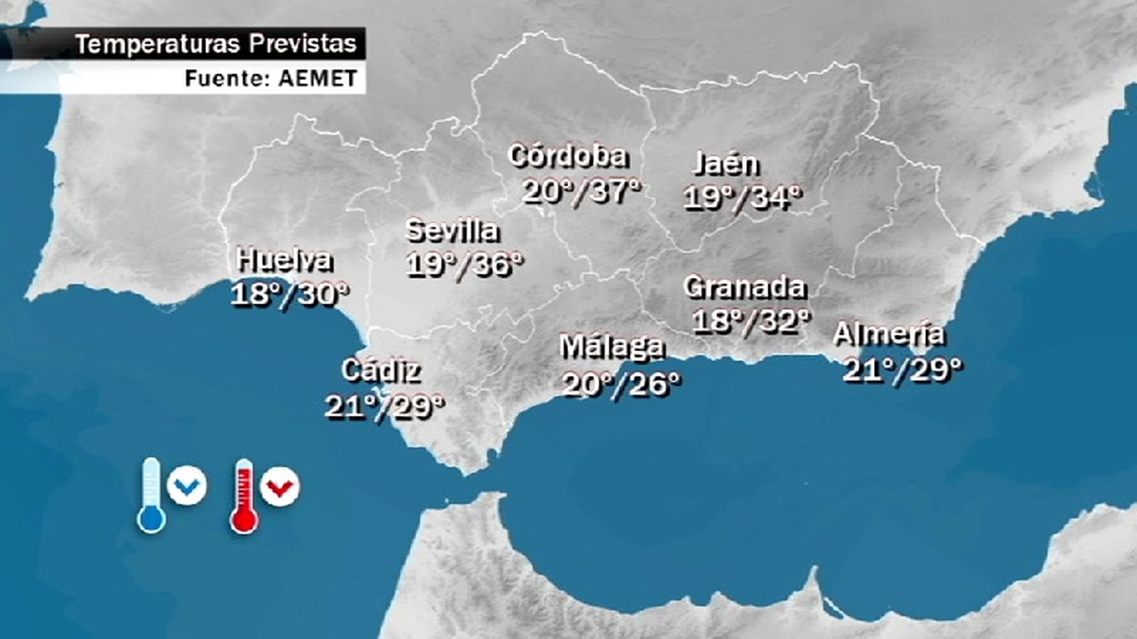 Mapa Temperaturas Martes