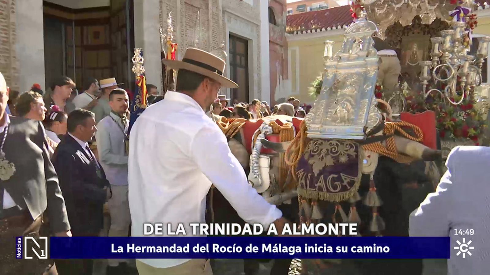 Las hermandades de Granada y Málaga comienzan su peregrinación al Rocío