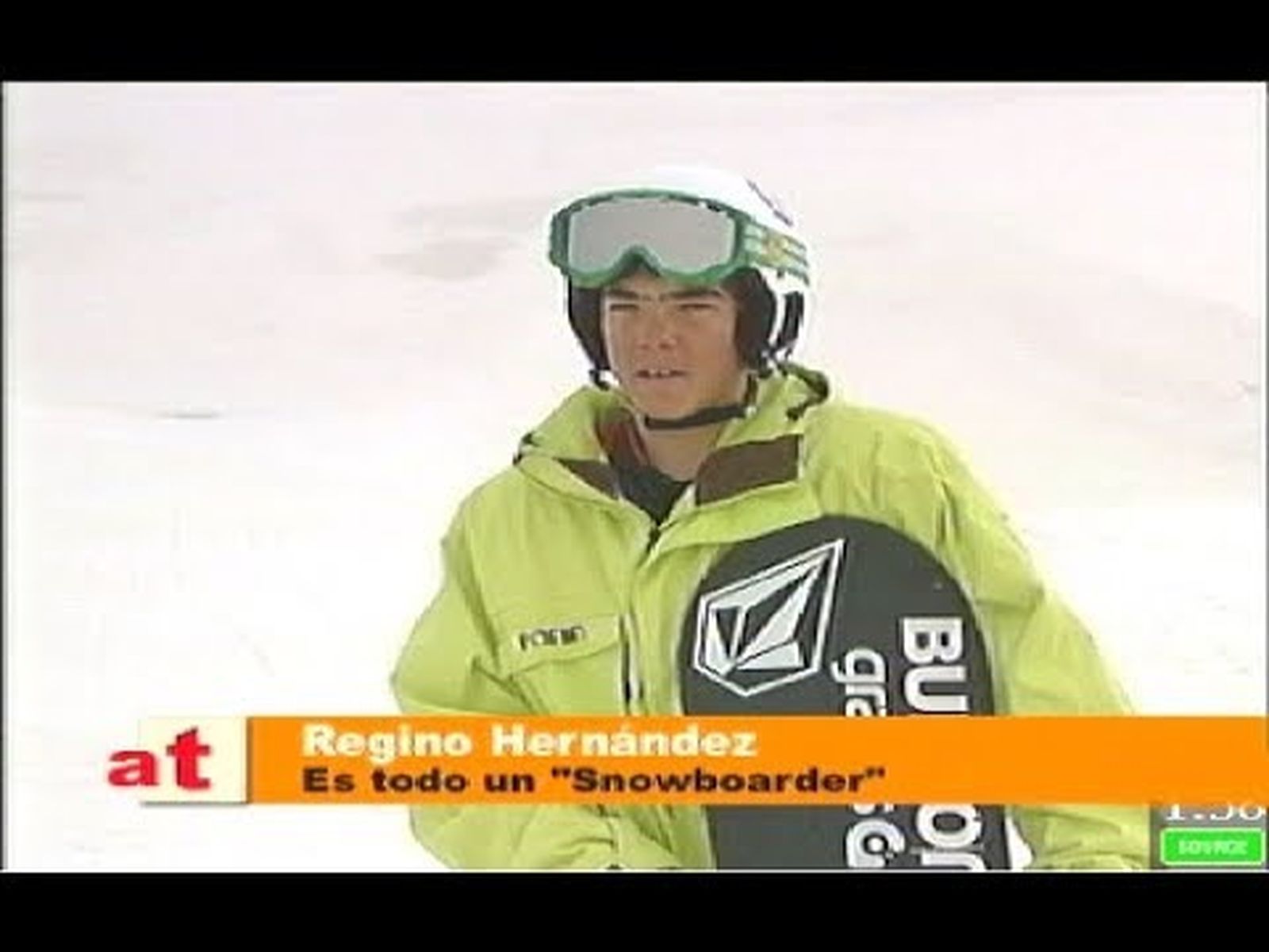 Regino Hernández, campeón olímpico de Snowboard, antes campeón de España juvenil con 14 años (2006)