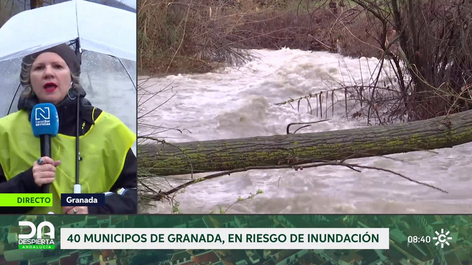 Cuarenta municipios de Granada corren riesgo de inundación
