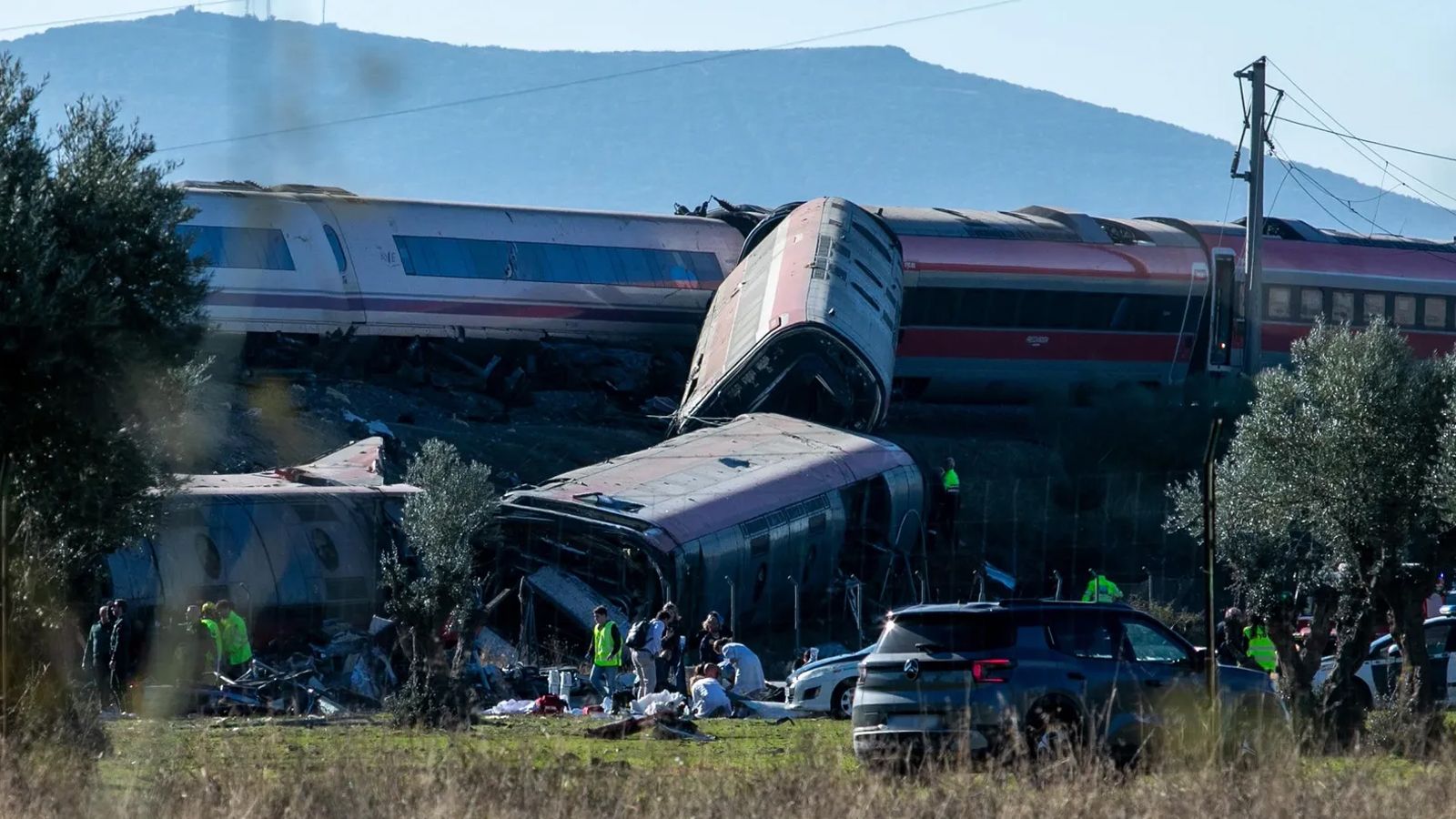 Imagen del accidente ferroviario