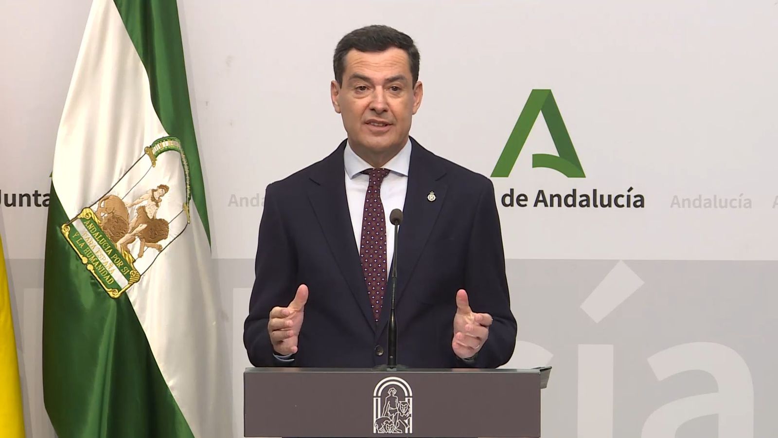 Comparecencia de Moreno para explicar su nuevo Gobierno.