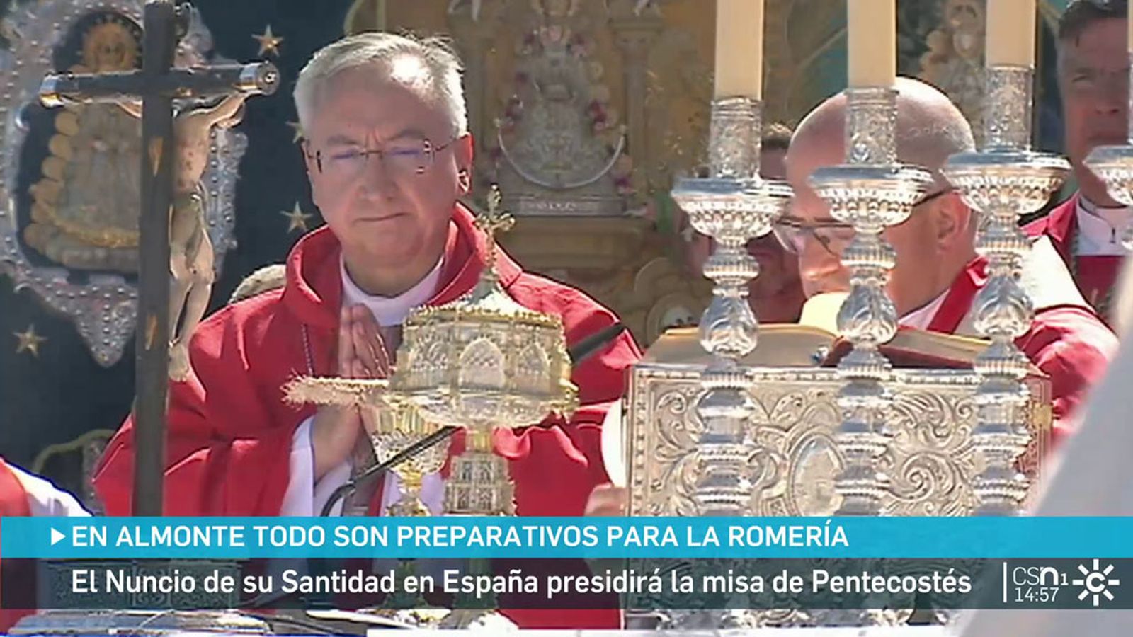 Nuncio en la misa del Rocío