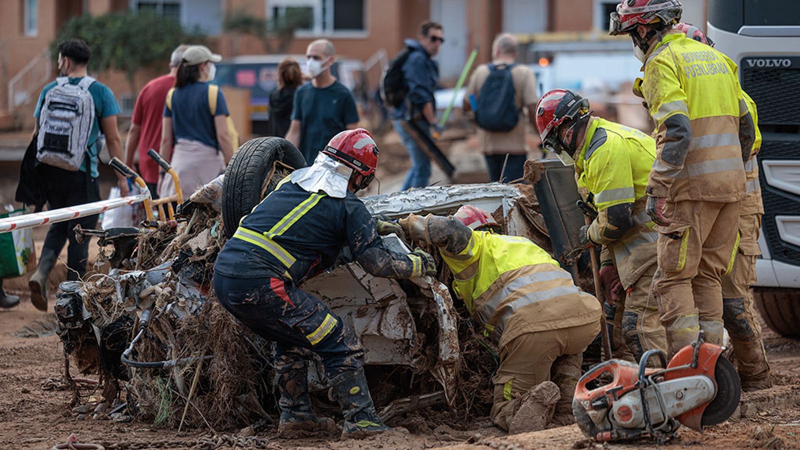 Rescate de bomberos en la DANA