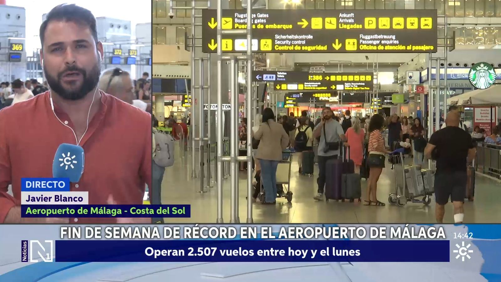 El aeropuerto de Málaga registra un 5 % más de vuelos que en 2025