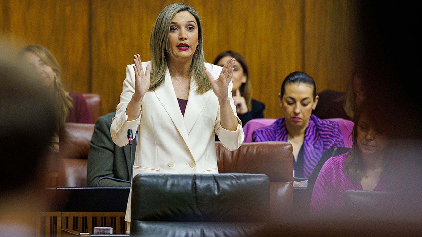 María Márquez se estrena como portavoz del PSOE-A en el Parlamento