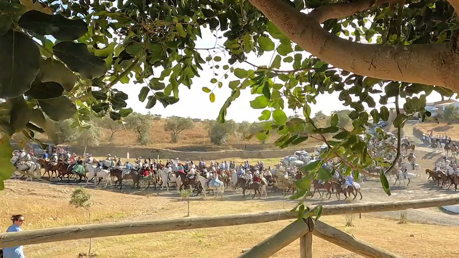 El caballo, gran protagonista de la Romería de la Peña, en Puebla de Guzmán
