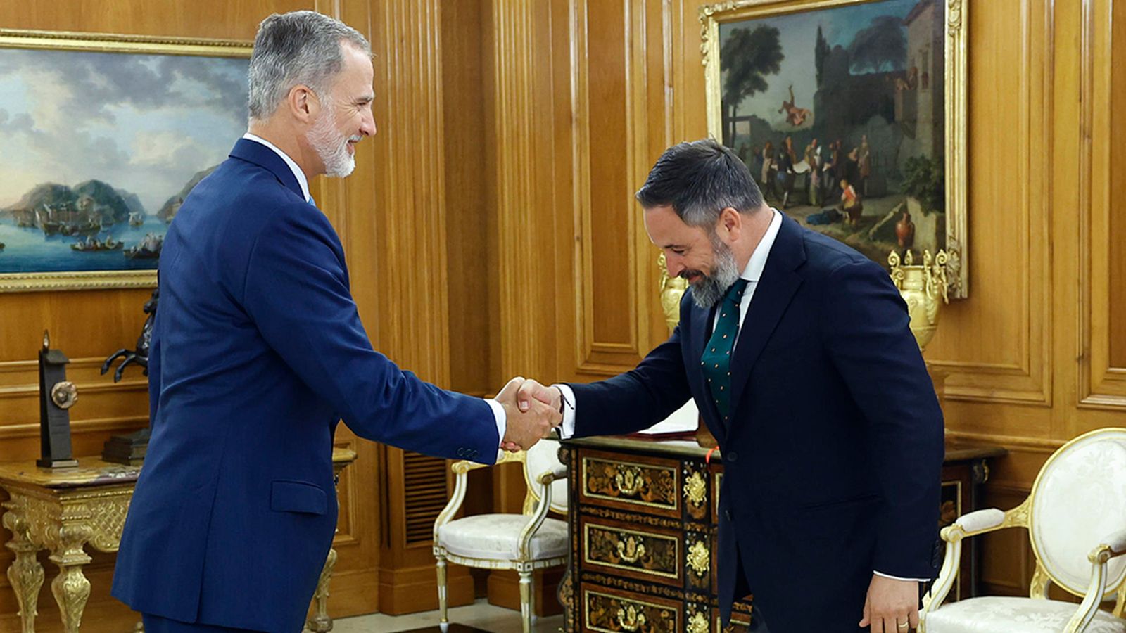 Santiago Abascal y rey de España