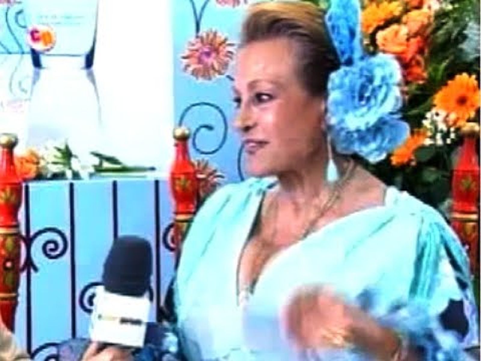 Carmen Sevilla en la Feria de abril del 2006