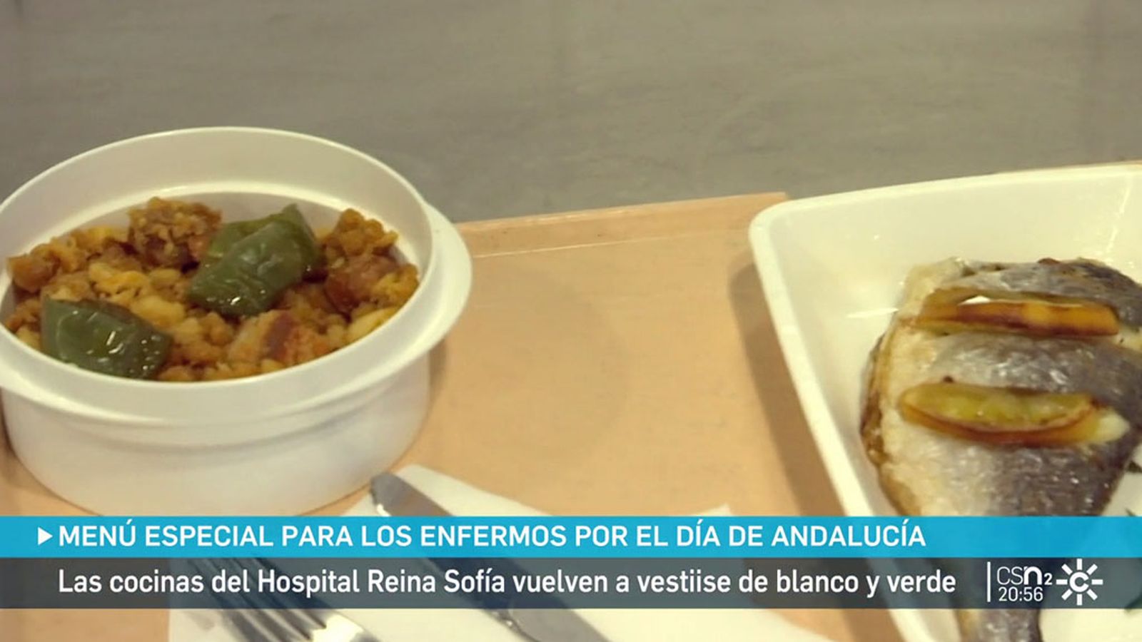 Menú especial 28-F en hospital Reina Sofía