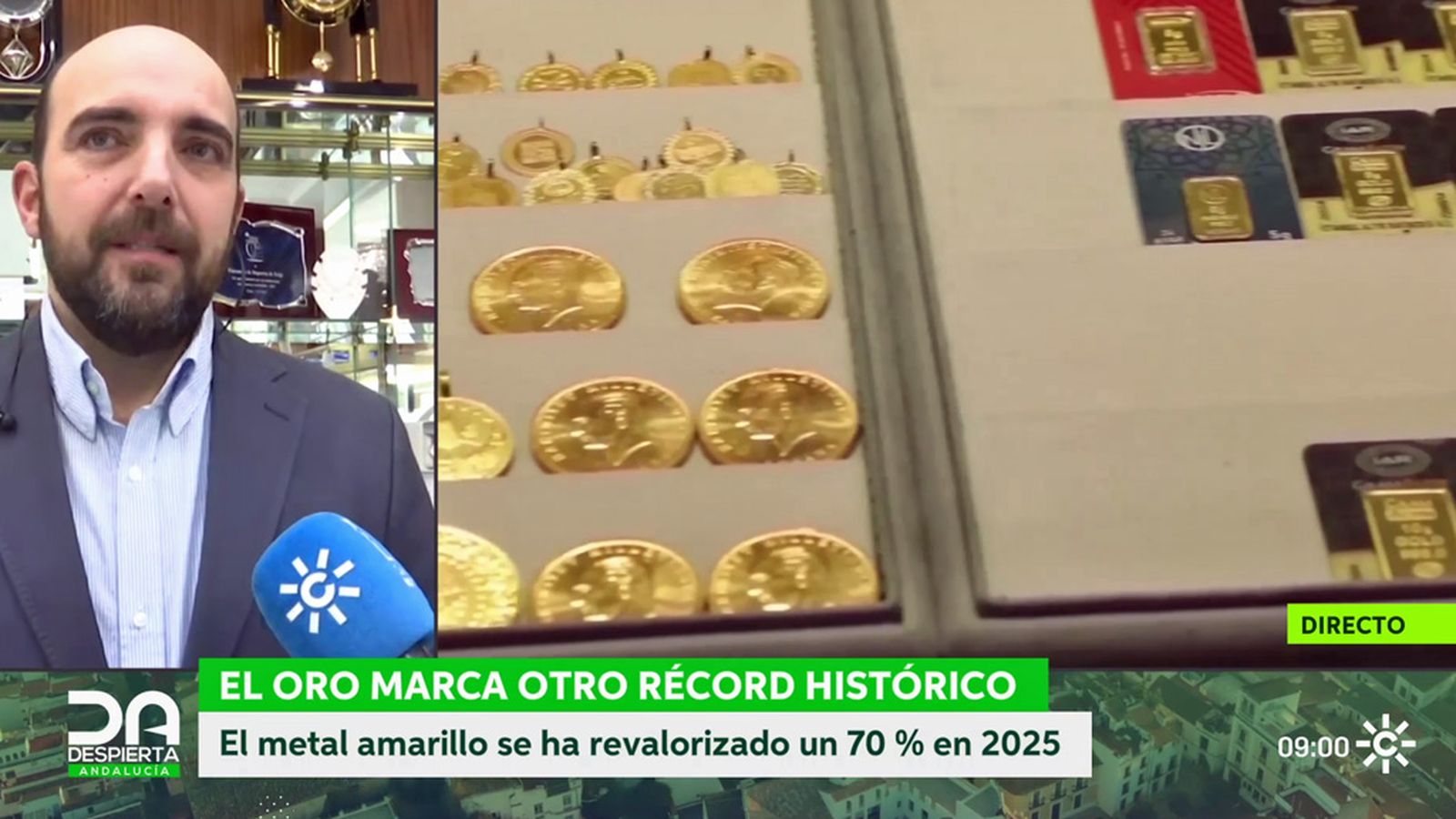 El oro alcanza precios récords