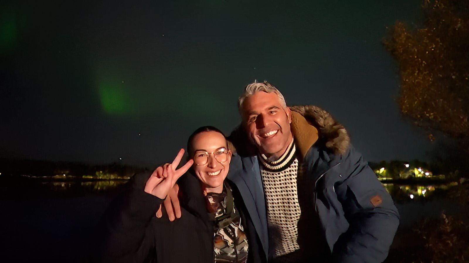 Cazamos auroras boreales con la granadina Andrea Sabariego