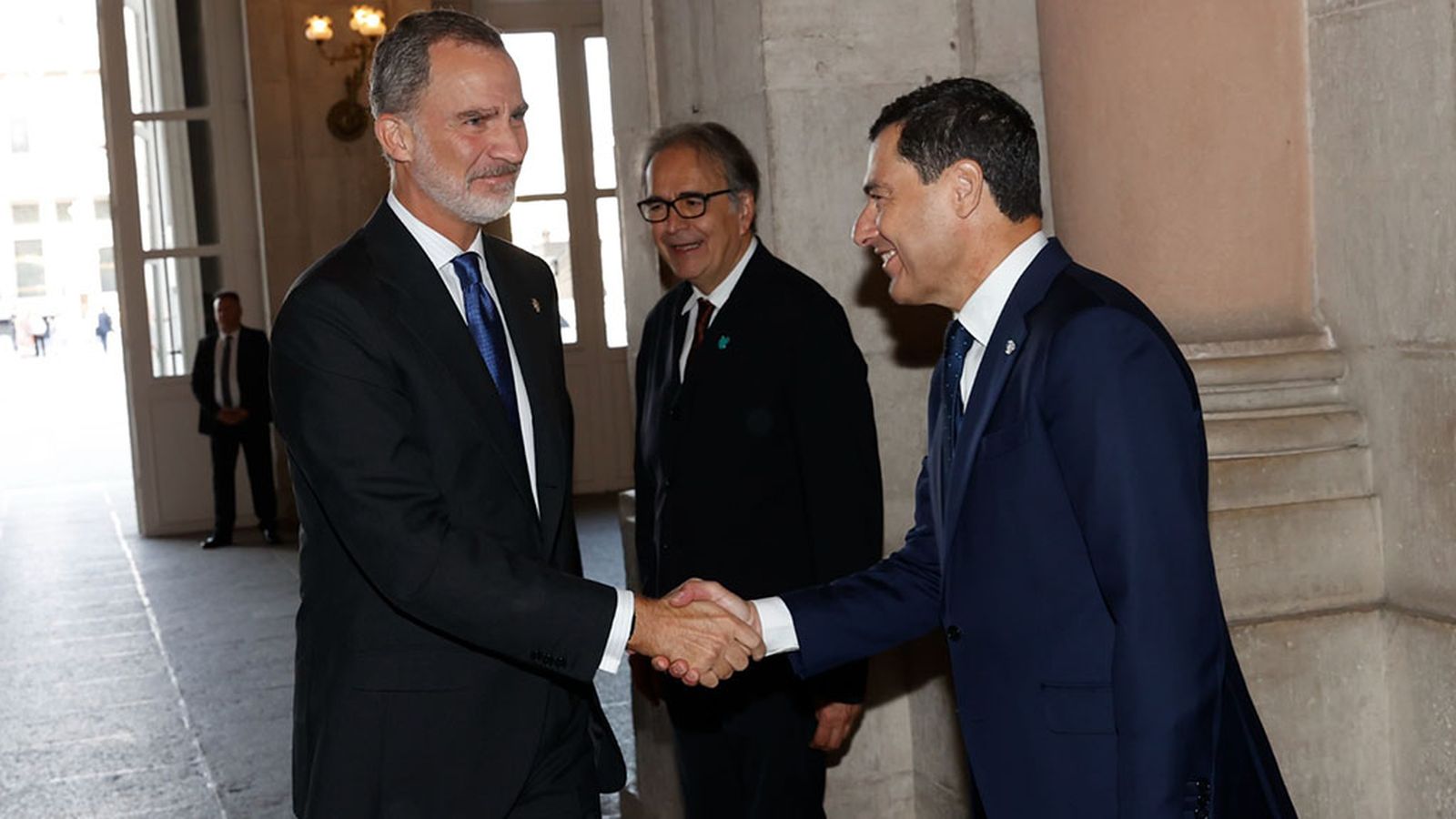 Moreno con el rey Felipe