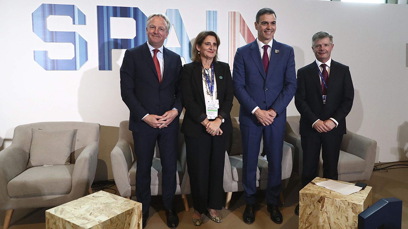 Sánchez con Cepsa en la Cumbre del Cambio Climático