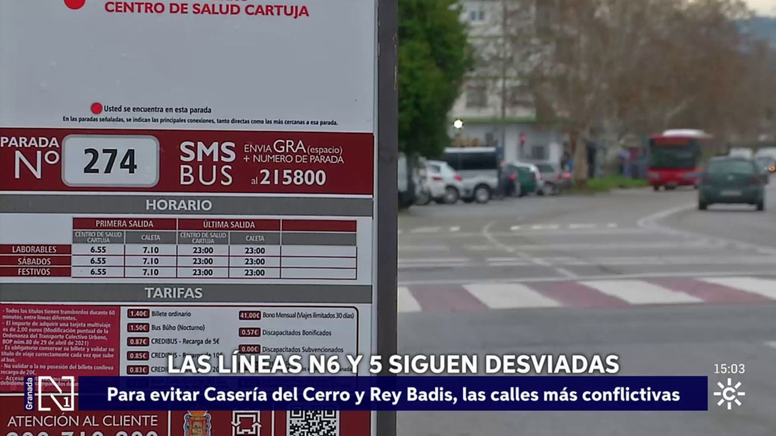 La Policía Local de Granada escolta dos líneas de autobús para evitar actos vandálicos