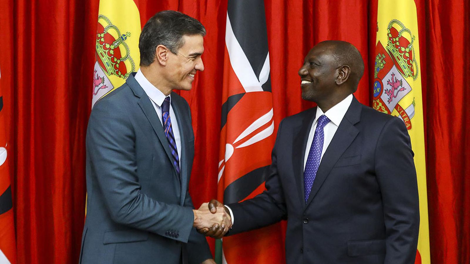 Sánchez con el presidente de Kenia