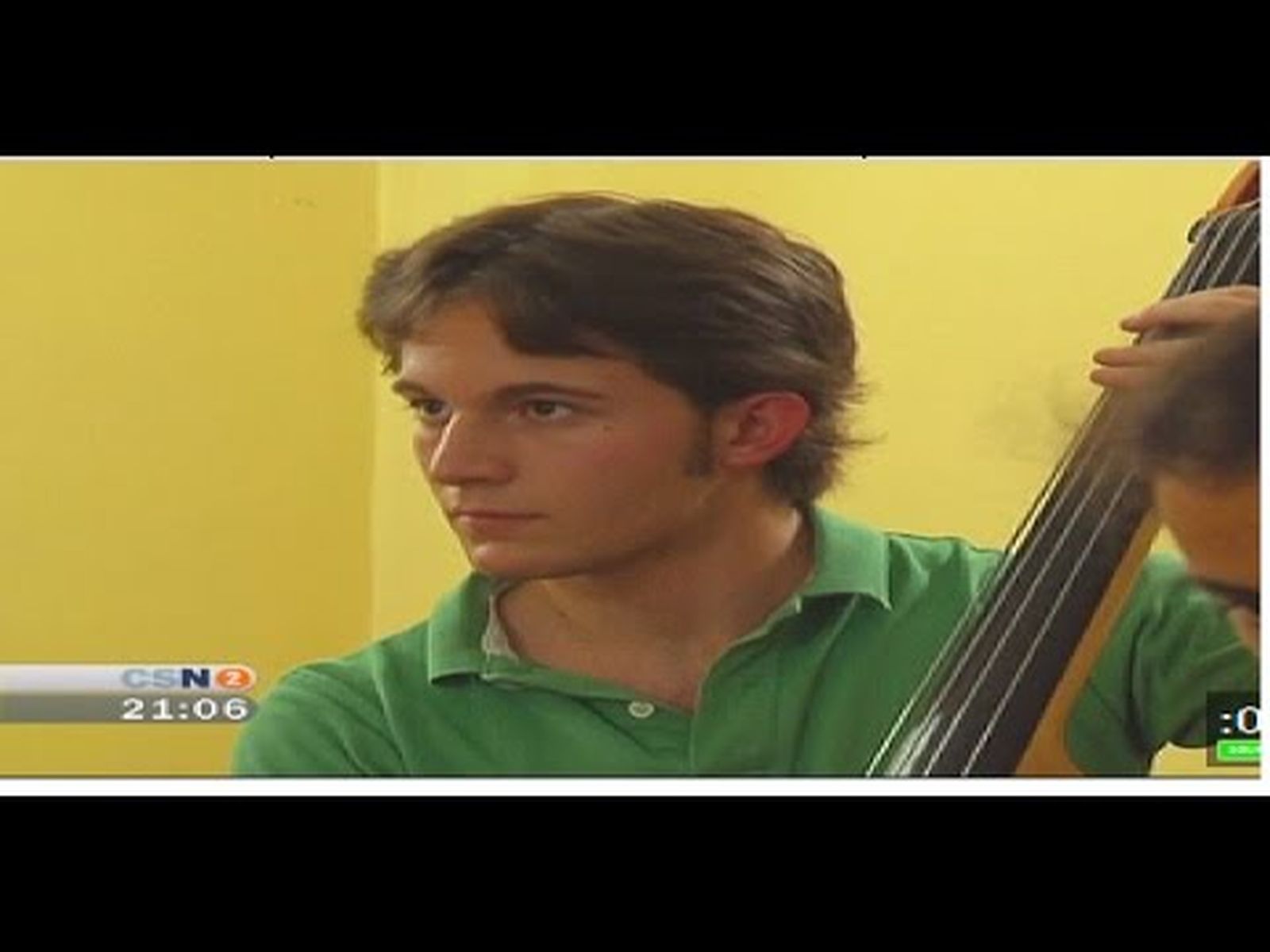 Rubén Fornell, joven director de orquesta, en el Taller Diván de Baremboin (2009)