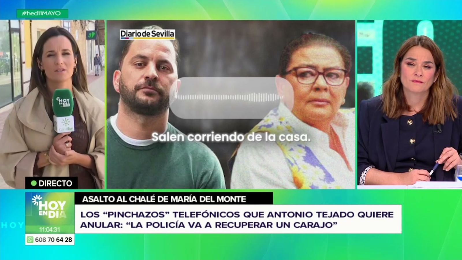 Escuchamos los pinchazos telefónicos que acorralan a Antonio Tejado `por el robo a María del Monte