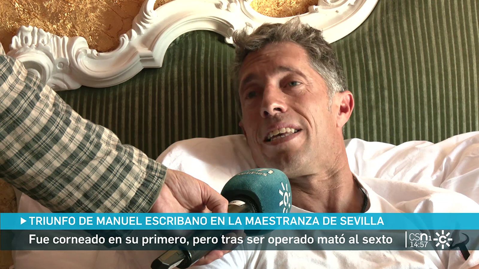 Declaraciones del torero Manuel Escribano tras la corrida