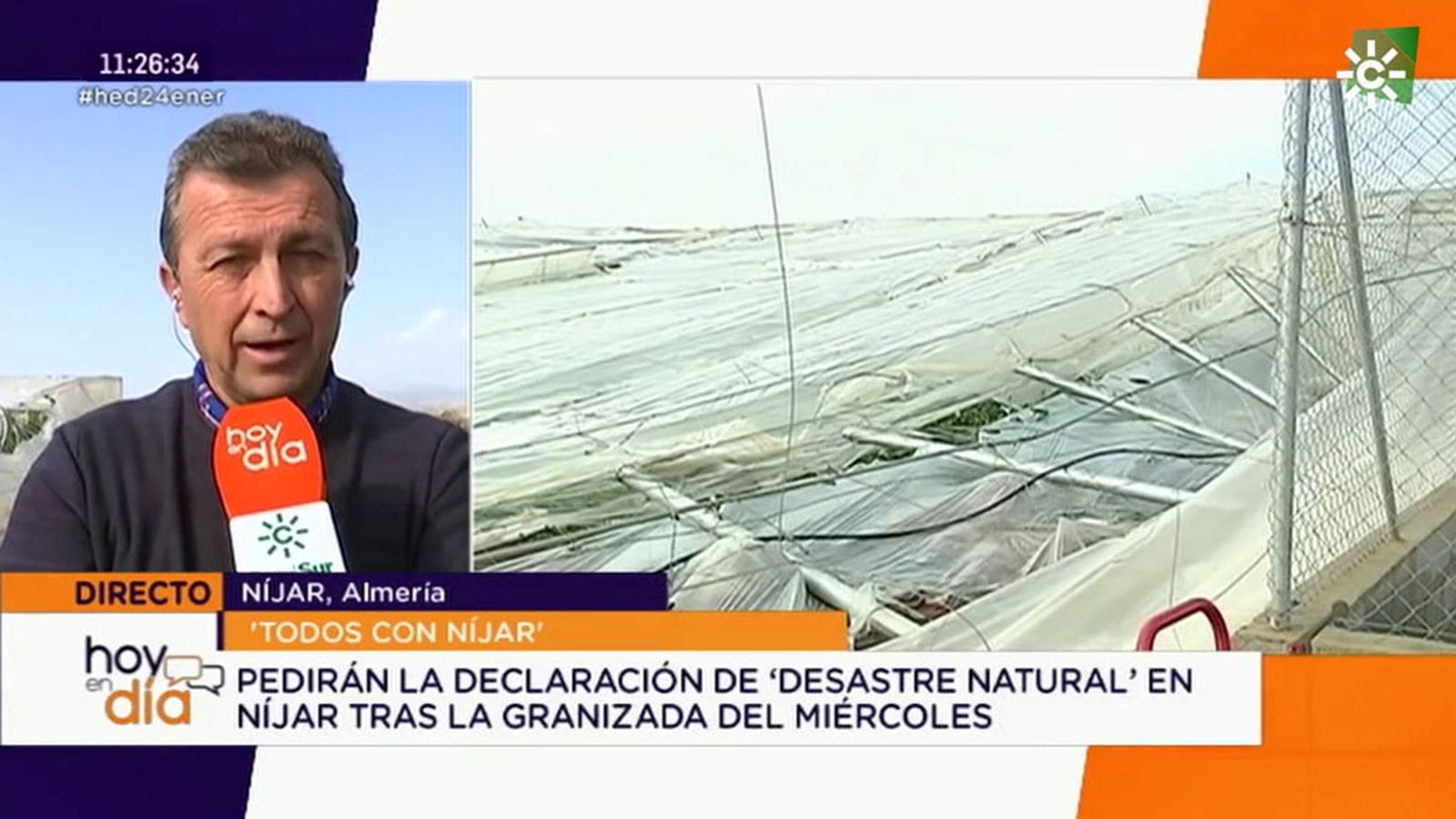 Hoy en día invernaderos tumbados testimonio Antonio