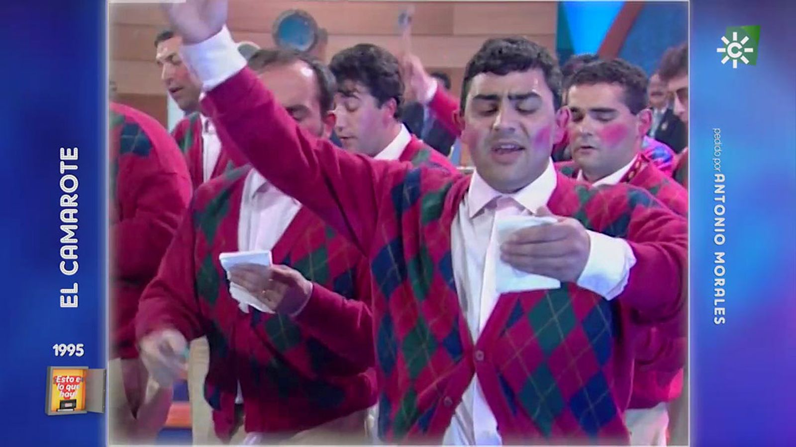 Presentación de la chirigota Los lacios, primer premio en 1995