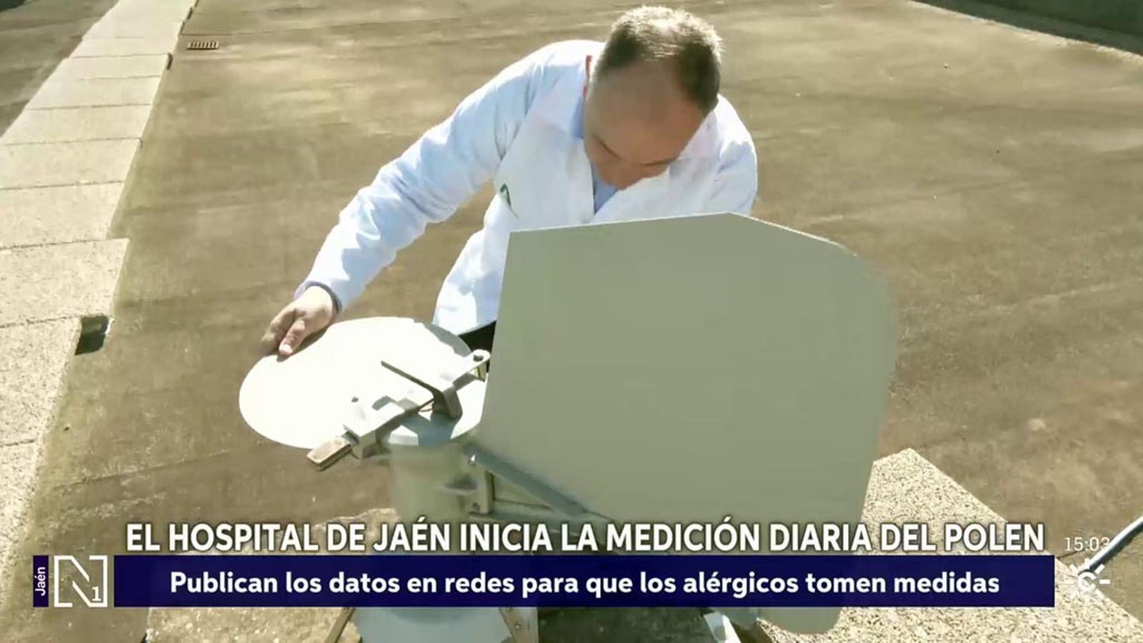 El Hospital de Jaén inicia las mediciones diarias de los niveles de polen