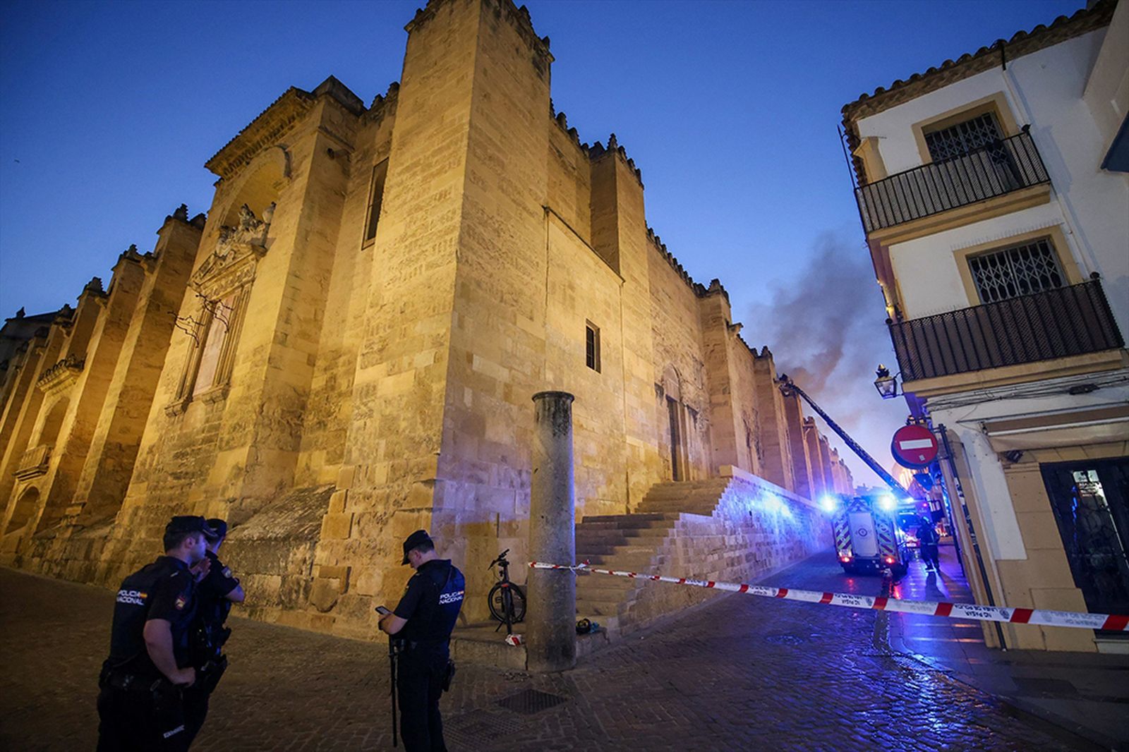 Incendio en la Mezquita de Córdoba