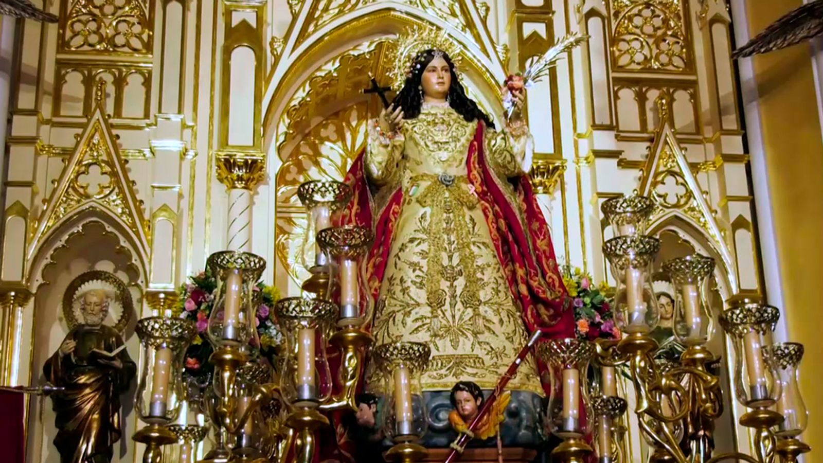 Andalucía de Fiesta Santa Águeda de Villalba del Alcor 1024 px Virgen en la ermita